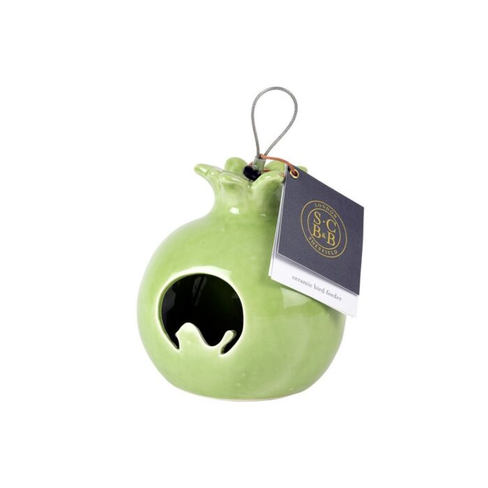 Burgon & Ball Sophie Conran Collection - Ceramic Bird Feeder - Pomegranate